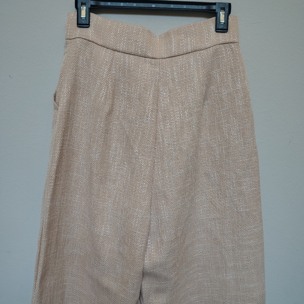 SHIEN Women's Tan Two Piece Wide Leg Pants Set Size M - Picture 12 of 16